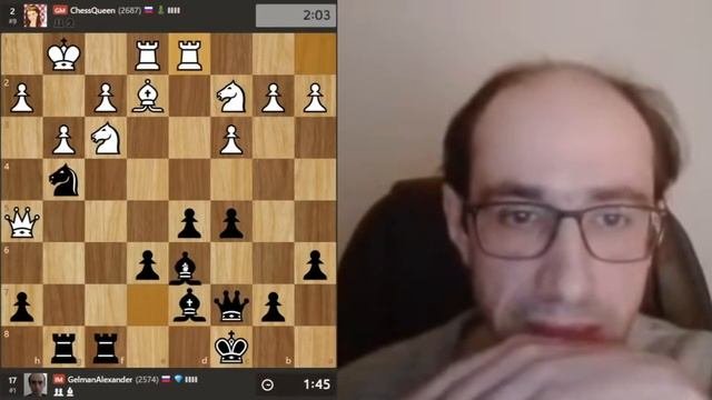 Костенюк  -Гельман.. Стою хорошо, играю на атаку..но она сделала ход который удивил