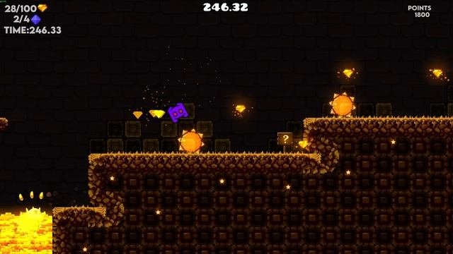 Прохождение платформер-уровней в GeometryDash