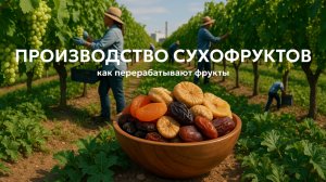 Производство сухофруктов: как работает завод по переработке фруктов 🍇
