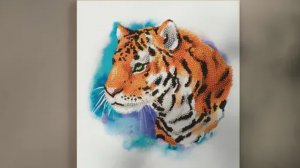 Картина из алмазной мозаики "ФРЕЯ" тигр 🐅