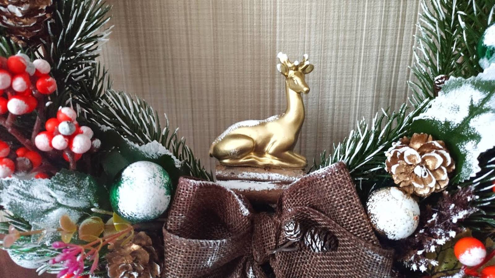 Как сделать Новогодний венок и создать праздничное настроение. DIY смотреть онлайн