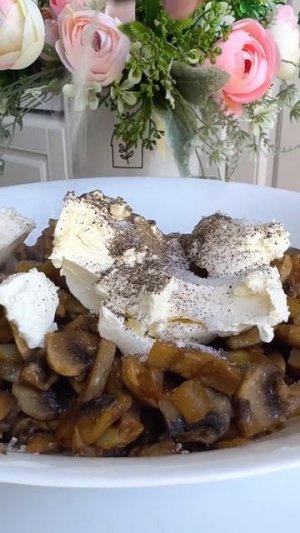 Скумбрия с грибами