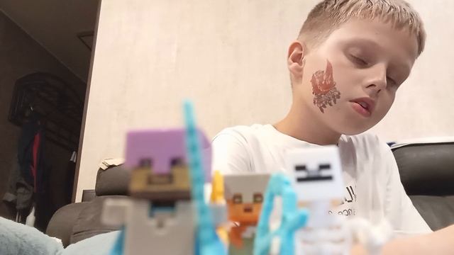 собираю Лего Майнкрафт робота часть 3 смотреть онлайн