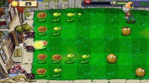 plant vs zombie уровень 4 (растения против зомби)