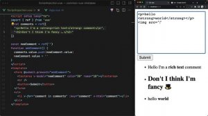12 - Using v-html with User Provided Data