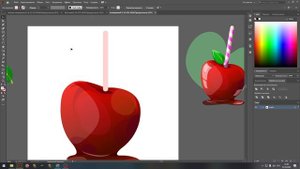 Рисуем яблоко в карамели  в Adobe Illustrator (часть 2)