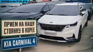 Прием KIA Carnival 4 Prestige клиента KoreaAutoLife на нашу стоянку в Корее