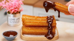 Миниатюрные Хрустящие Чуррос! | Потрясающе Вкусный Испанский Десерт 🤩 Мини Кухня