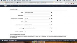 11. ElastiCache Redis Creation