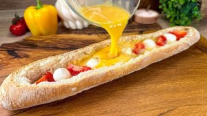 Горячие Бутерброды с очень Вкусной начинкой. Сочная начинка на хрустящем хлебе!