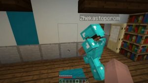 DakPlay НУБ И ПРО ПОСТРОИЛИ ЗАЩИЩЕННЫЙ ДОМ ПРОТИВ РЫБ МУТАНТОВ МАЙНКРАФТ ! НУБИК И ЛОВУШКА MINECRAF