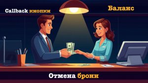 TelegramBOT. CallBack кнопки. Внутренний баланс. Отмена брони и списание. SkyFly Airlines #5