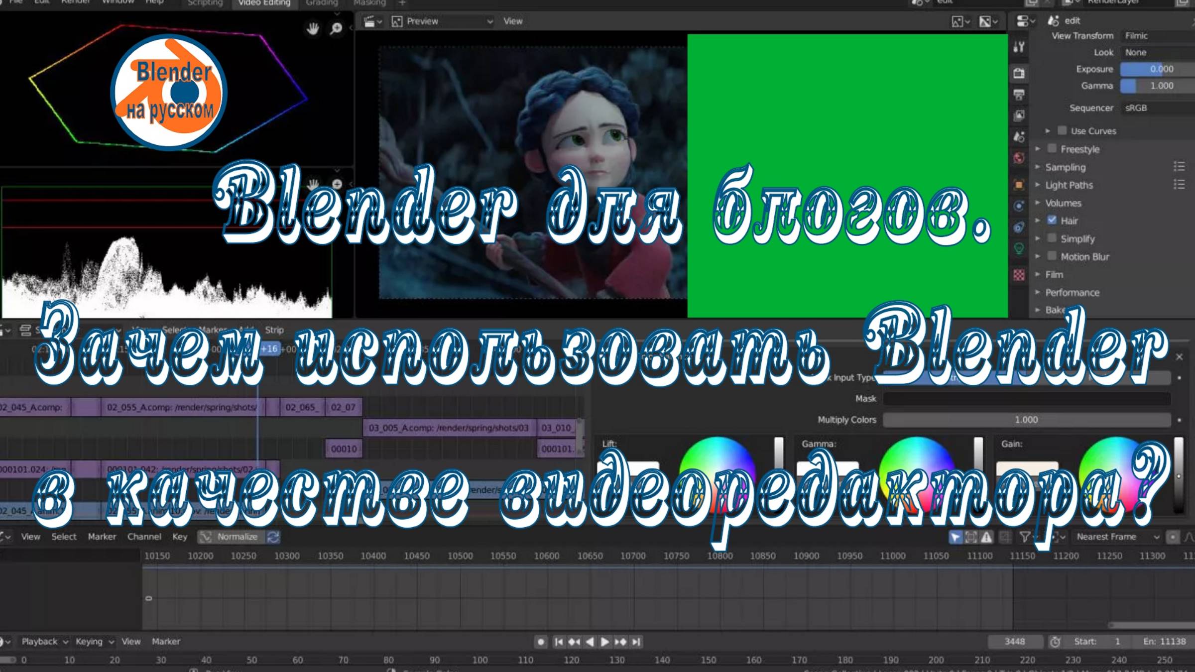 2 Blender для блогов.Зачем использовать Blender в качестве видеоредактора?