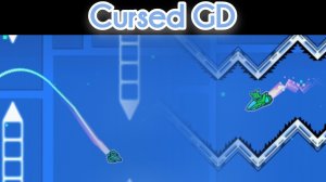 Самый странный уровень по моему мнению в geometry dash, Cursed Geometry dash by xChub
