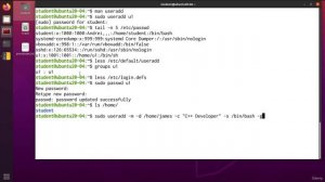 003 Creating User Accounts (useradd)