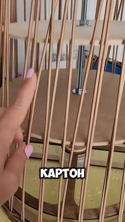 Процесс плетения абажура из бумажной лозы!