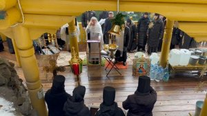 Освящение воды на Крещение, источник Серафима Саровского 19 января 2025