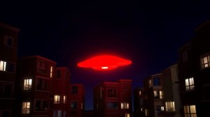 НЛО - Тарелка красного цвета посетила Евпаторию в Крыму. С фото.