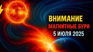 ⚠️ ВНИМАНИЕ! МАГНИТНЫЕ БУРИ 5 ИЮЛЯ 2025 — ЧТО ОЖИДАТЬ В ЭТОТ ДЕНЬ?