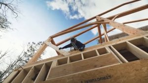 Installing 25 Draw Bored Rafters _ Shelter Builds a Coastal Timber Frame Home _