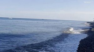 Сочи Лазаревское пляж Калипсо сегодня 4 июля 2025. Море и какая погода в Лазаревском сейчас