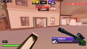 Я делал вид что у меня есть aimbot в роблокс ривалс