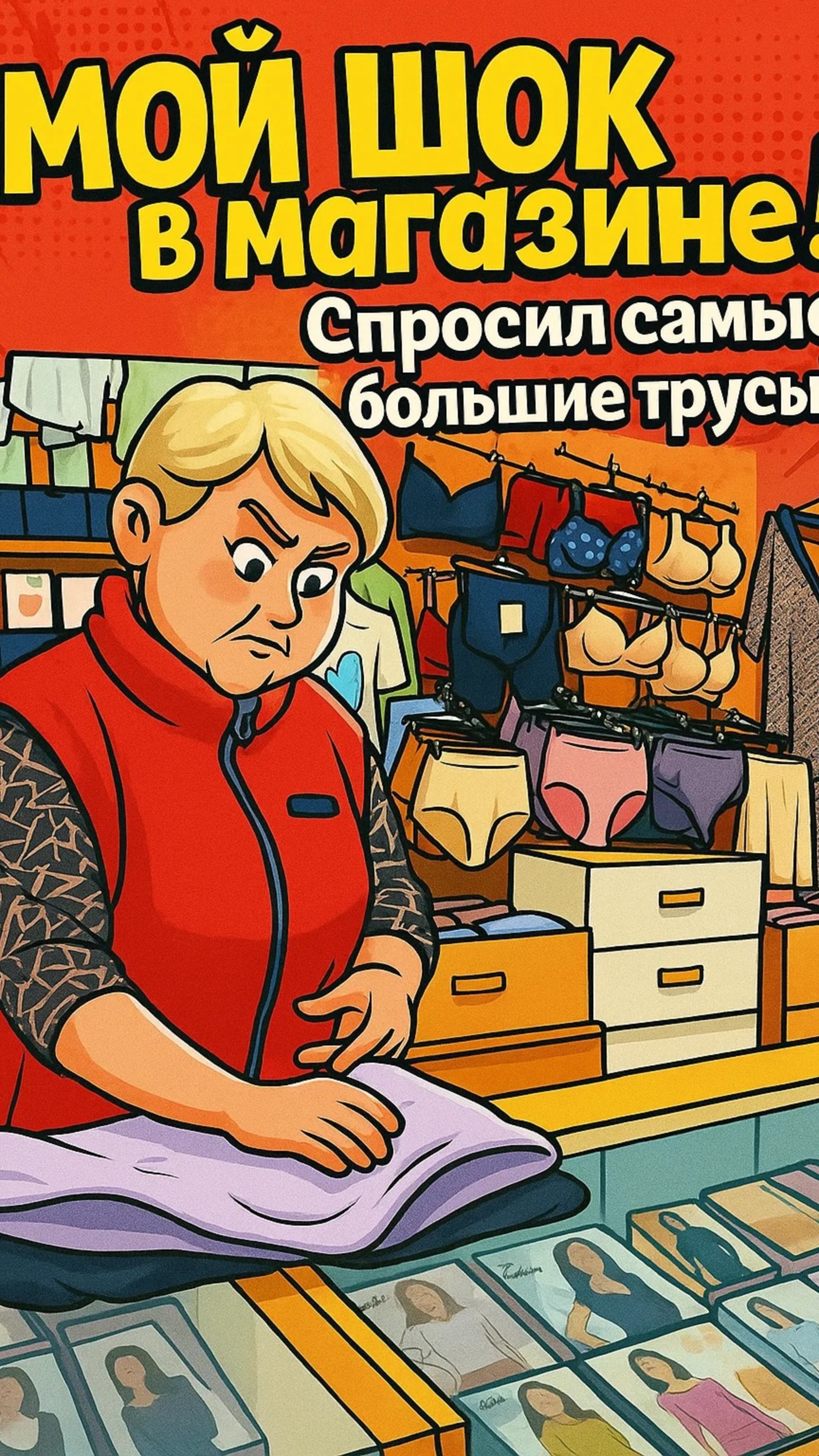 МОЙ ШОК в магазине! Спросил самые большие трусы...