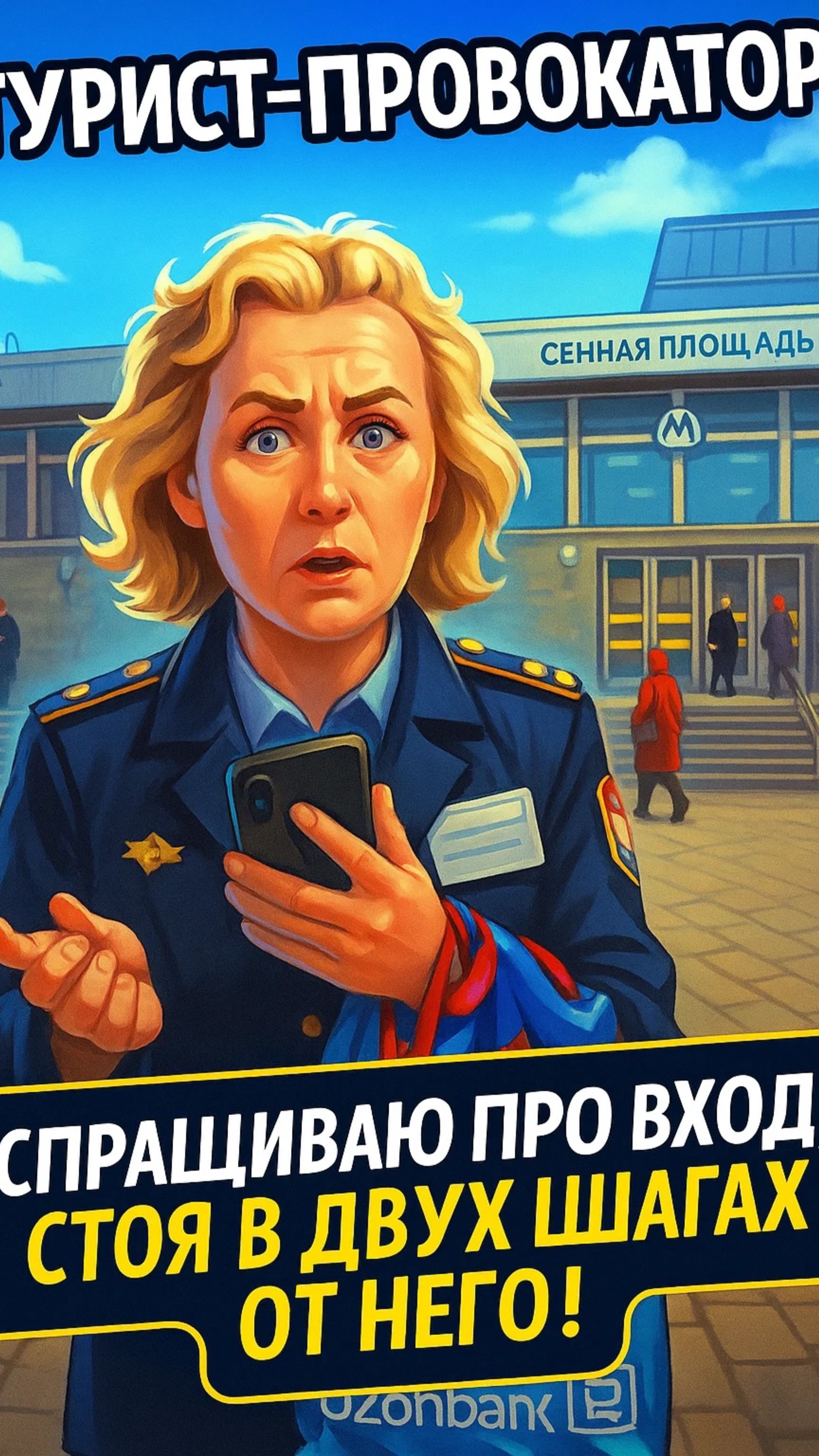 Турист-провокатор: спрашиваю про вход, стоя в двух шагах от него! 🚨