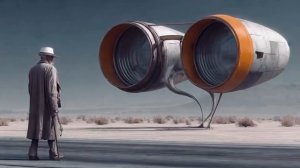 AI Art Video-Cowboy in Flight Surreal Desert Ride