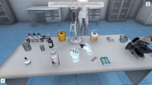 Тренажер процесса приготовления препарата из бактерий и метод окраски