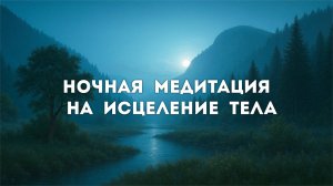 Ночная медитация на ИСЦЕЛЕНИЕ ТЕЛА. Восстановление организма во время сна (Глубокая Релаксация)