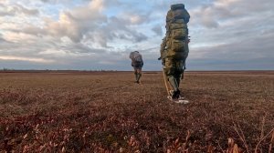 С огромными баулами по болоту! Завершающий день. Охота на гуся 2025
