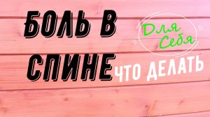 Болит спина в пояснице Средство от боли в спине Массаж спины массажером Как лечить спину Видео