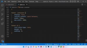 19. Project The Footer Section (Part 1)