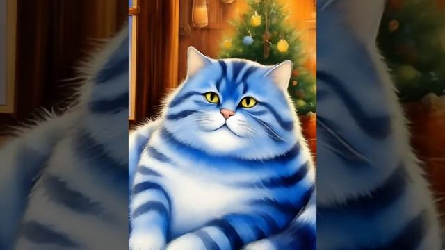 Сон кота о рыбке. Мультфильм, забавная песенка для детей и взрослых.