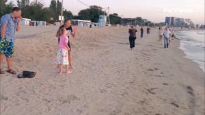 Закат в Анапе. Центральный пляж в Анапе. Вечерняя Анапа июль 2025. Фото на закате