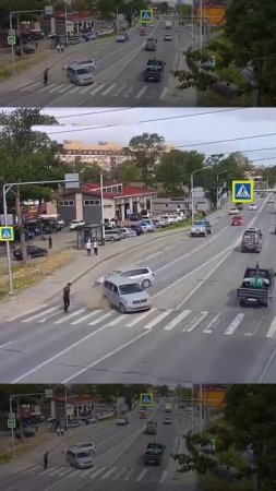Напугали пешехода!