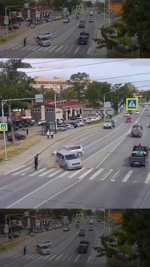 Напугали пешехода!