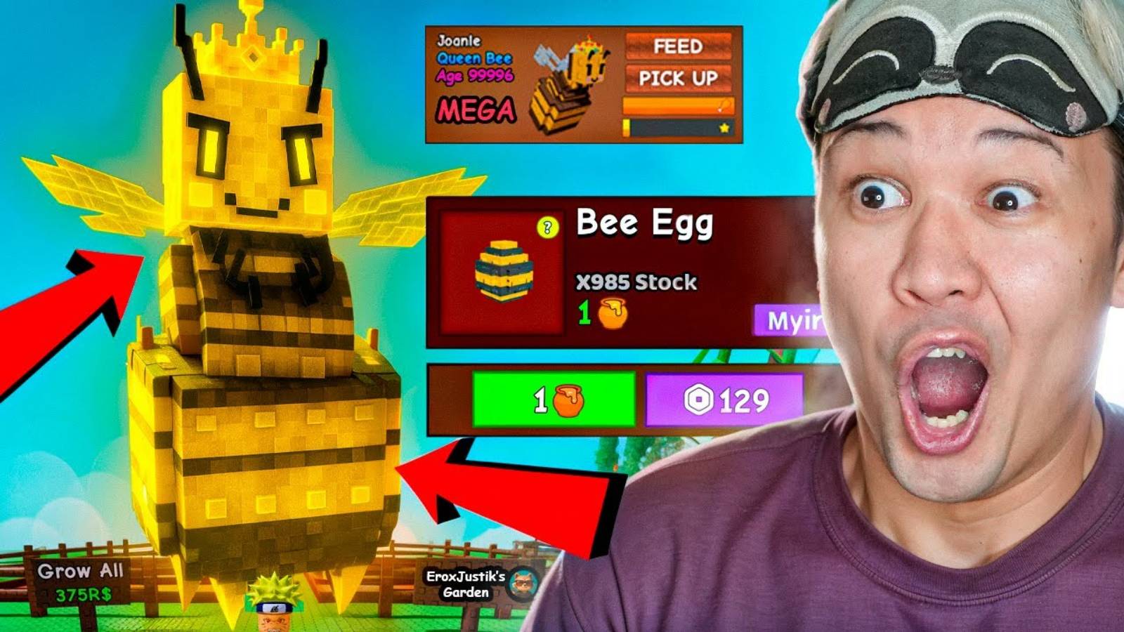Я Потратил $999,461,265,361 Робуксов НА КОРОЛЕВУ ПЧЁЛ в Roblox Grow A Garden