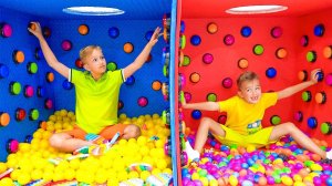 Влад и Ники. 1000 Загадочных Кнопок и другие веселые челленджи с Владом и Ники! Видео для детей.