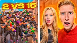 2 ПРОТИВ 15 С САМОЙ СИЛЬНОЙ ДЕВУШКОЙ😻 НО ВСЕ ИГРАЮТ С М40 НОУ ЗУМ В STANDOFF 2