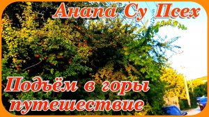 Анапа Су Псех Предгорье Вечерняя прогулка
