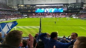 на футболе Динамо Спартаг