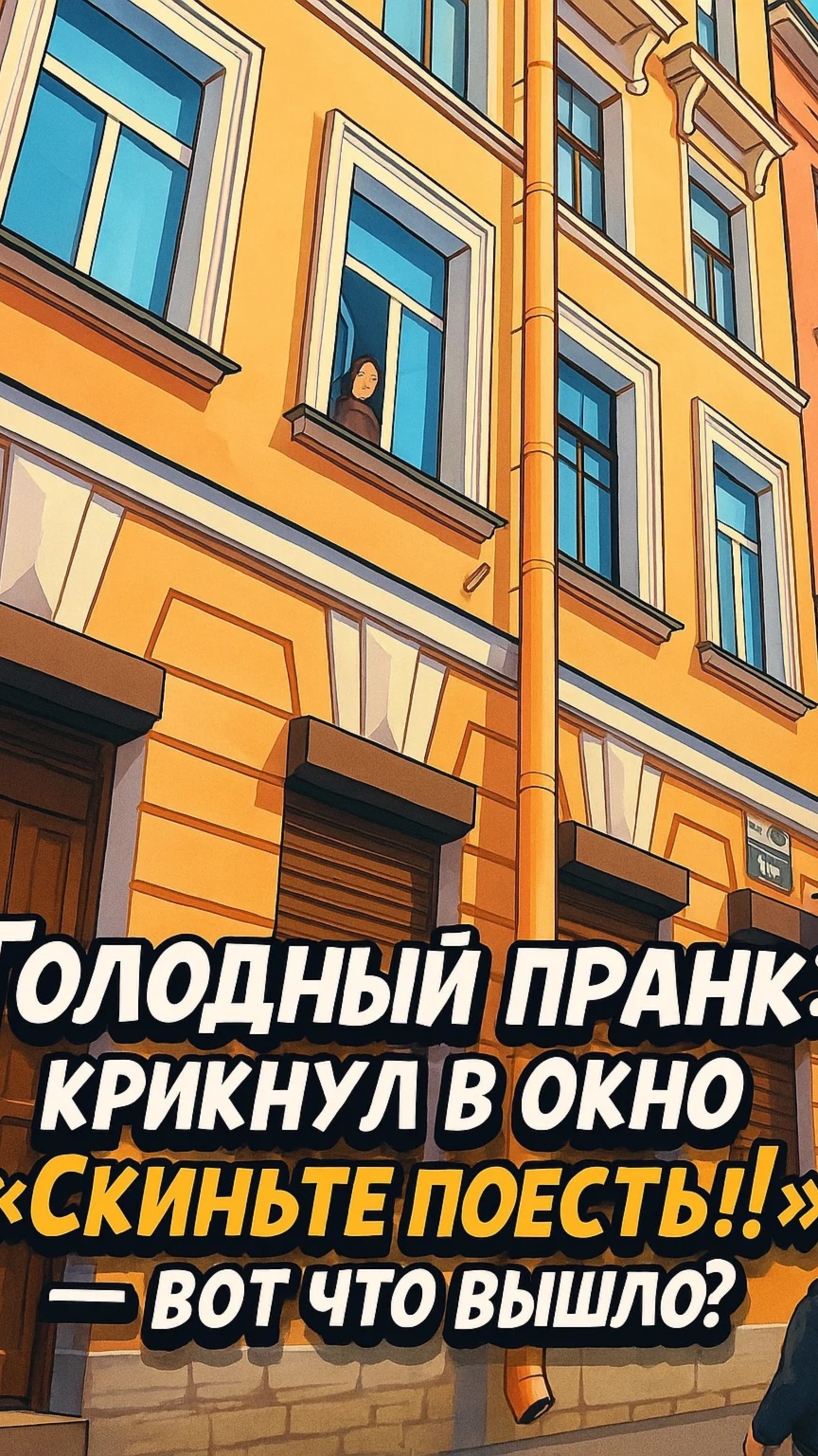 Голодный пранк: крикнул в окно «Скиньте поесть!» — вот что вышло 🤣
