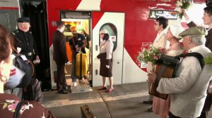 В Москве после большого путешествия по городам-героям встретили "Поезд памяти"