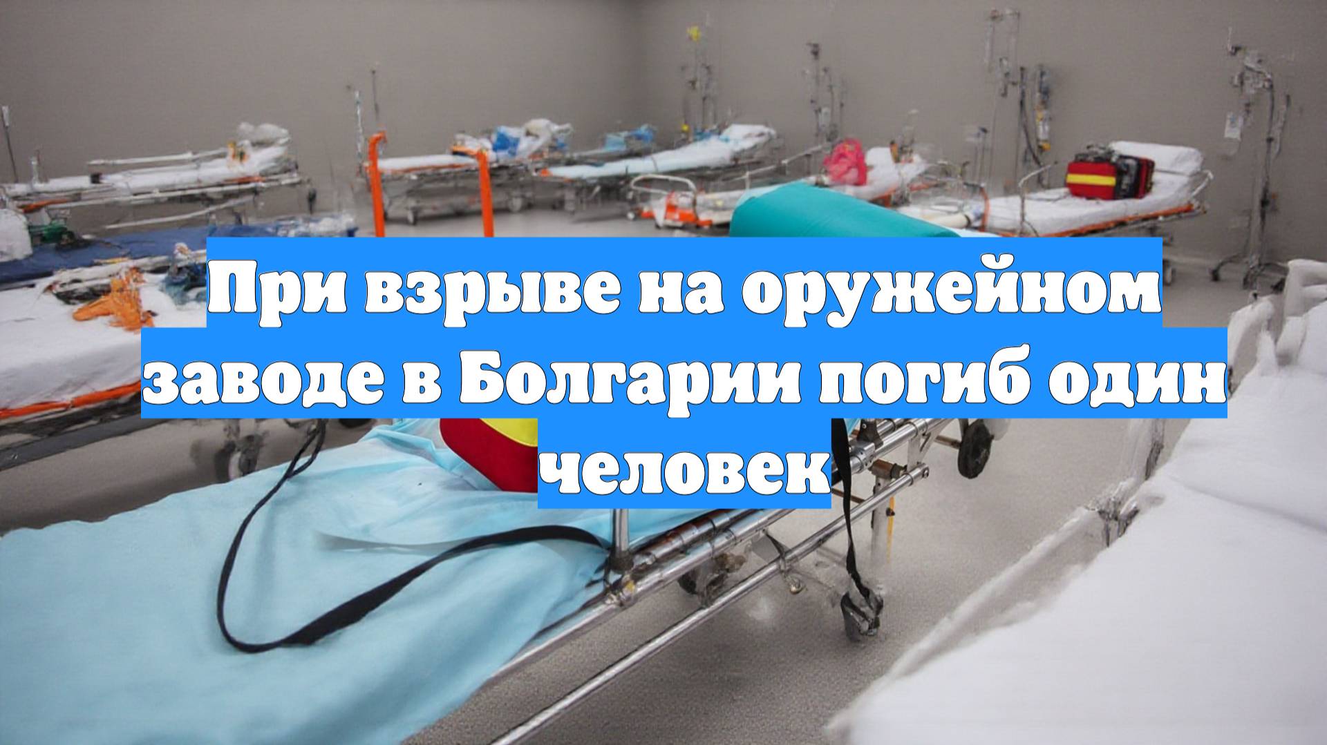 При взрыве на оружейном заводе в Болгарии погиб один человек