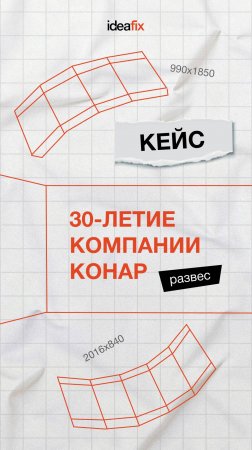 Для полного погружения гостей мероприятия в контент мы прибегаем к нестандартному развесу экранов.