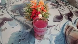 Кисель из малины и чёрной смородины.