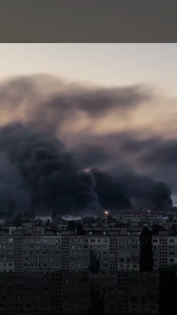 Киев сегодня утром после ночных прилётов.