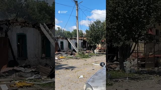 Кадры разрушений в Полтаве